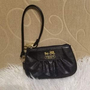 Small Black Coach Wristlet